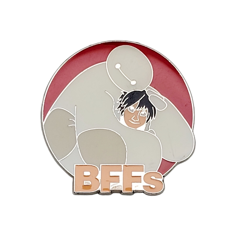 Disney Parks Big Hero 6 Baymax & Hero BFFs Hugging Metal Pin
